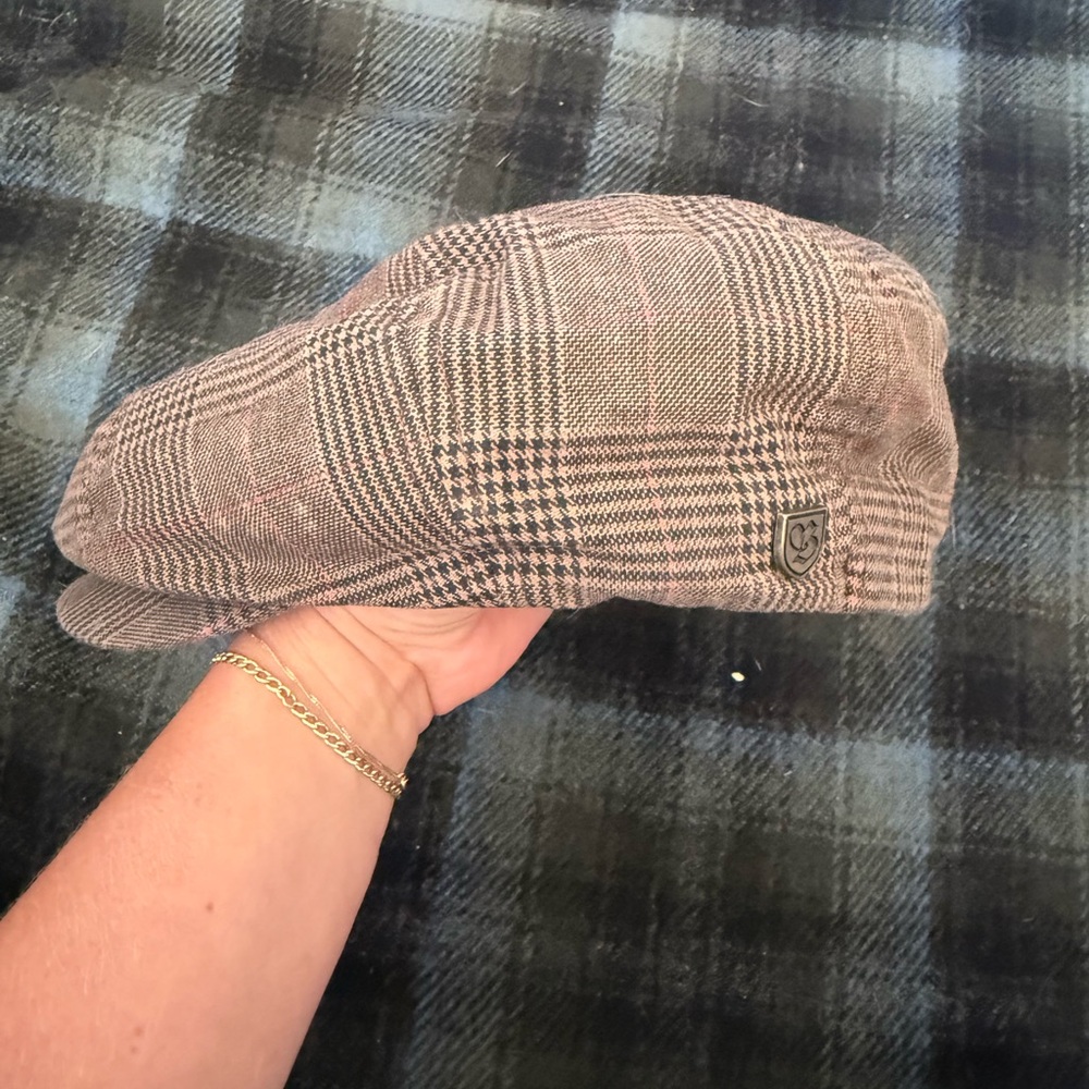 Brixton Red and Black Lined Cap